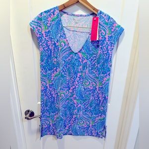 Lilly Pulitzer Talli V Neck Cover Up - Lilac Rose We Mermaid It🧜‍♀️☀️🧜‍♀️☀️